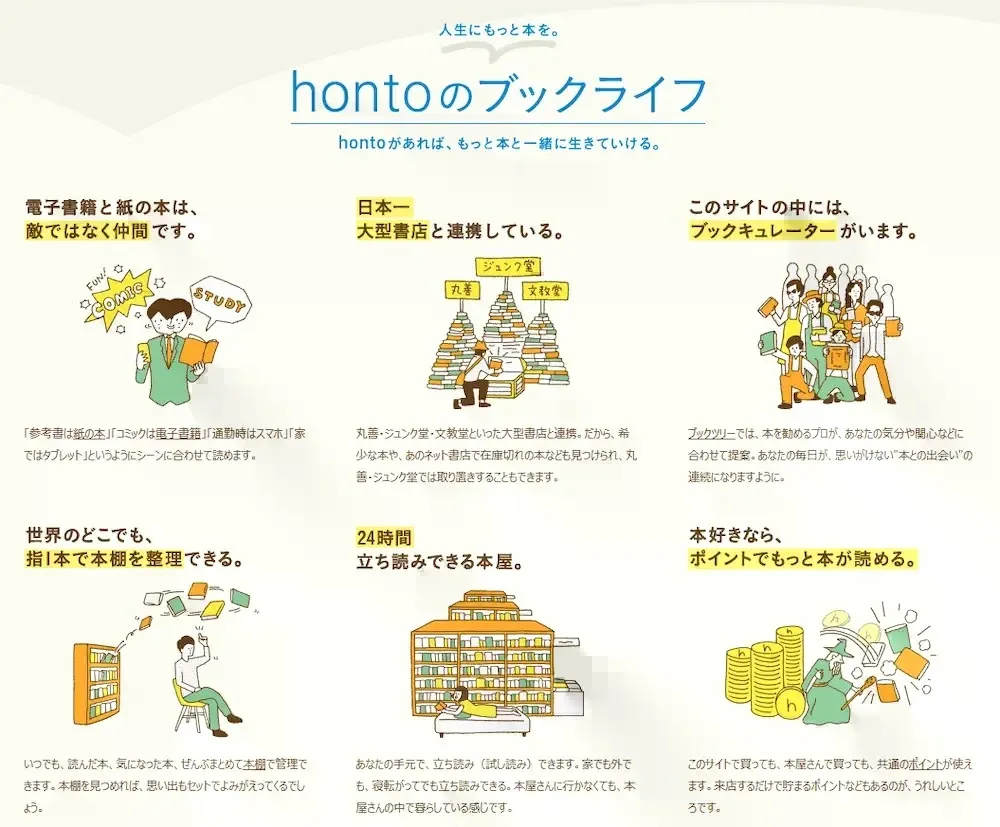 hontoのブックライフ画像